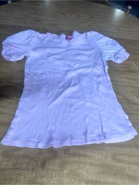 Vince Camuto Girls' Light Pink Puff Sleeve Short Sleeve Top